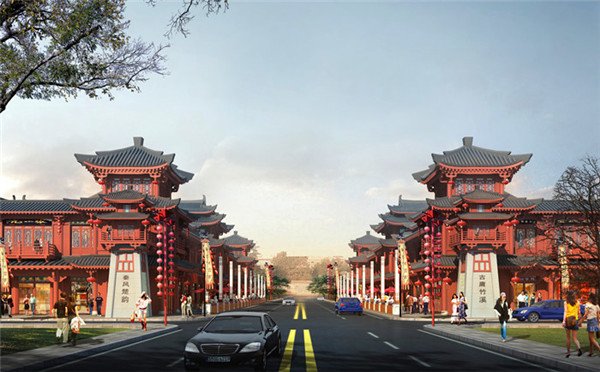 重庆竹溪桥上建筑设计